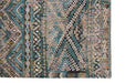 Louis de Poortere antiquarian kilim 9110 zemmuri blue Blue, Multicoloured Living Room Flat Weave Rug.