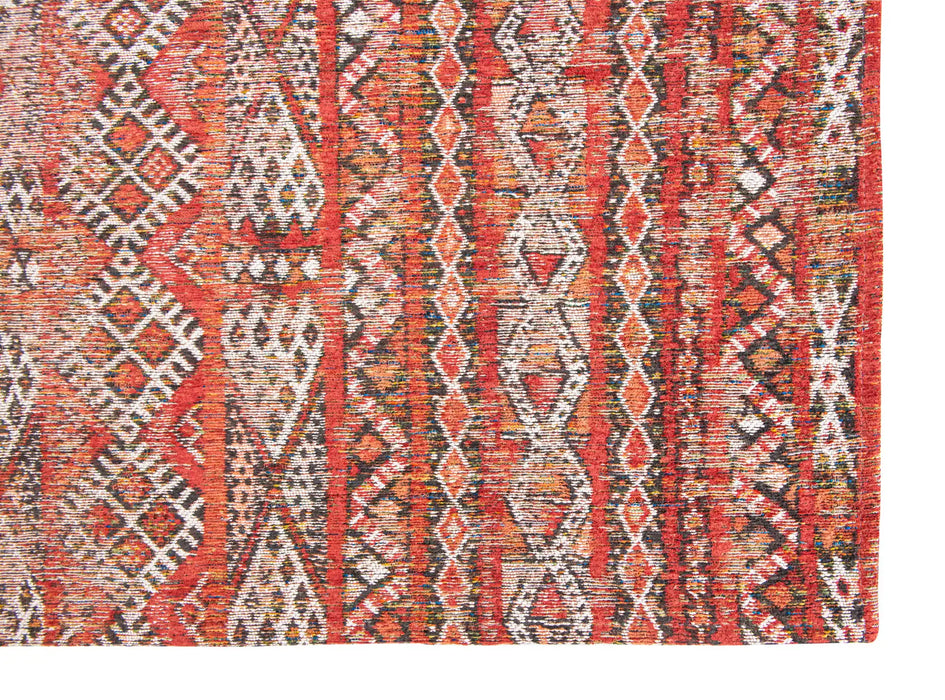 Louis de Poortere antiquarian kilim 9115 fez red Red Living Room Flat Weave Rug.