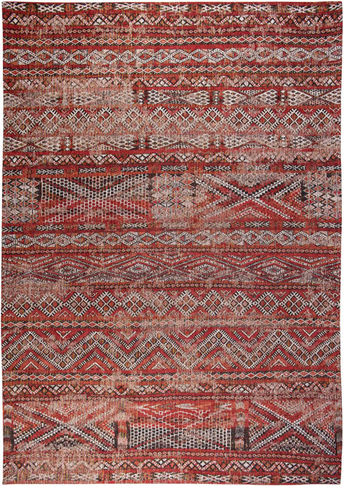Louis de Poortere antiquarian kilim 9115 fez red Red Living Room Flat Weave Rug.