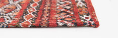 Louis de Poortere antiquarian kilim 9115 fez red Red Living Room Flat Weave Rug.