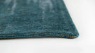 Louis de Poortere atlantic monetti 9119 nymphea blue Blue, Multicoloured Living Room Flat Weave Rug.