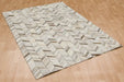 Asiatic gaucho chevron Grey  Geometric Rug.