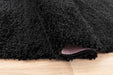 Serdim Rugs oxford 912 black Black Living Room Shaggy Rug.