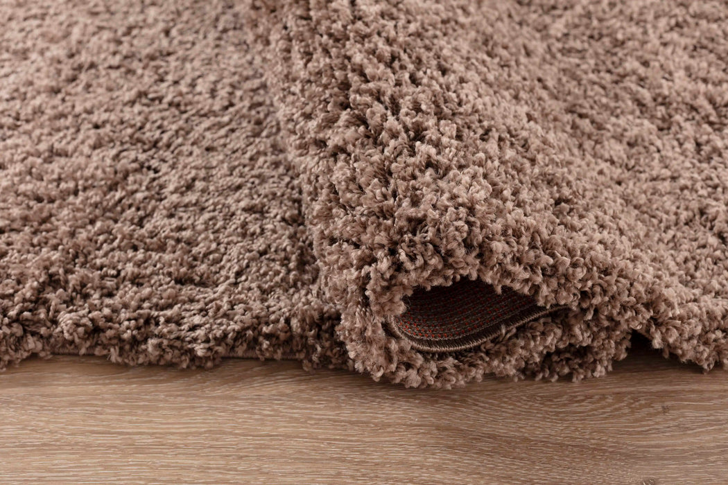 Serdim Rugs oxford 912 dark beige Beige Living Room Shaggy Rug.