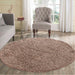 Serdim Rugs oxford 912 dark beige Beige Living Room Shaggy Rug.