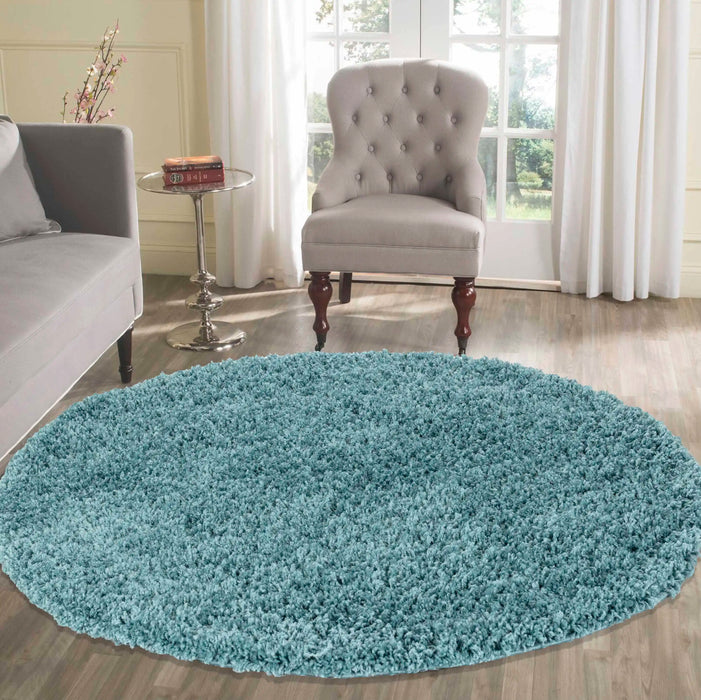 Serdim Rugs oxford 912 duck egg Blue Living Room Shaggy Rug.