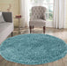 Serdim Rugs oxford 912 duck egg Blue Living Room Shaggy Rug.