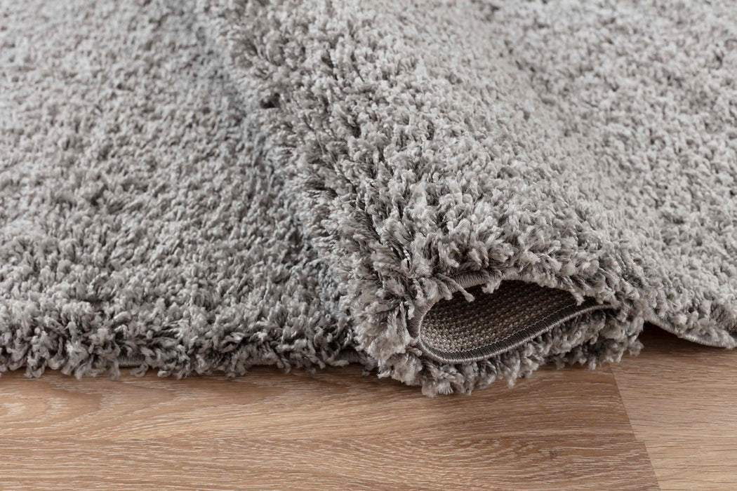 Serdim Rugs oxford 912 silver grey Grey Living Room Shaggy Rug.