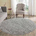 Serdim Rugs oxford 912 silver grey Grey Living Room Shaggy Rug.