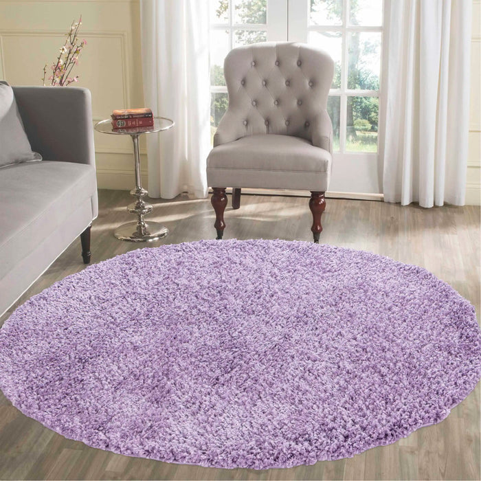 Serdim Rugs oxford 912 lilac Purple Living Room Shaggy Rug.