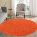 Serdim Rugs oxford 912 orange Orange Living Room Shaggy Rug.