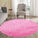 Serdim Rugs oxford 912 pink Pink Living Room Shaggy Rug.