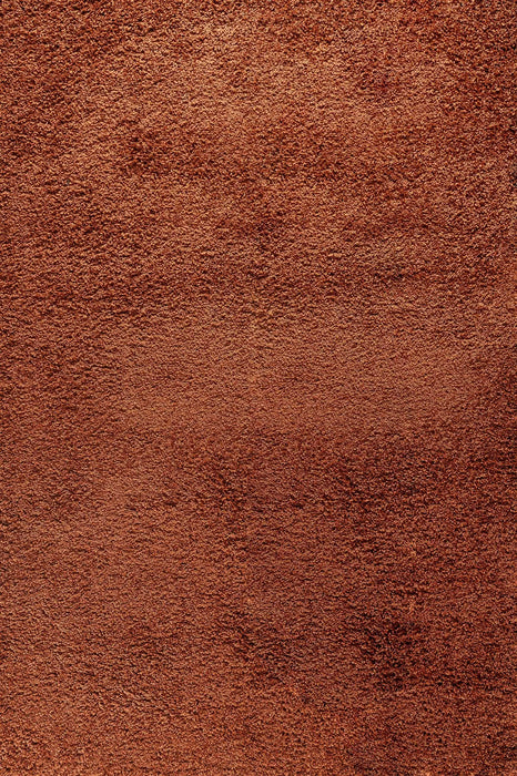 Serdim Rugs oxford 912 terracotta Brown, Orange Living Room Shaggy Rug.