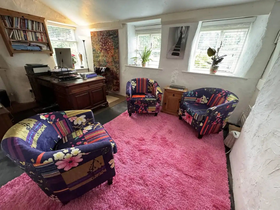 Photo by Laura J, | Serdim Rugs oxford 912 pink Living Room Shaggy Rug.