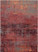 Louis de Poortere atlantic streaks 9125 nassau rose Multicoloured, Red Living Room Flat Weave Rug.