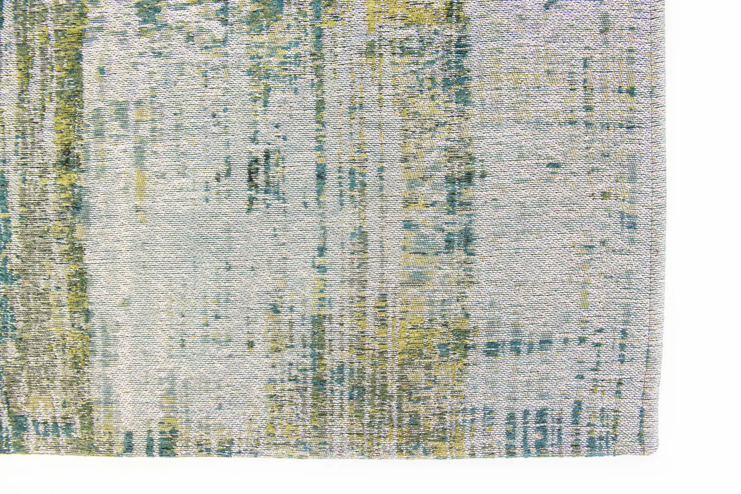 Louis de Poortere atlantic streaks 9126 glen cove Blue, Multicoloured Living Room Flat Weave Rug.