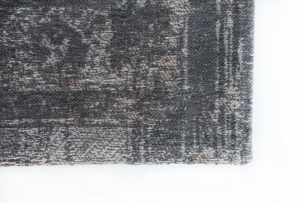 Louis de Poortere fading world medallion 9148 stone Grey Living Room Flat Weave Rug.
