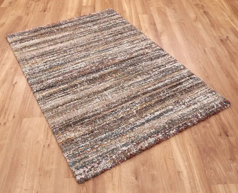 Mastercraft mehari 23094 6969 Beige, Multicoloured Living Room Shaggy Rug.