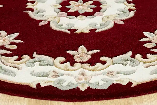 Oriental Weavers royal indian red Red Living Room Wool Rug.
