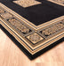 Mastercraft da vinci 057 0801 3333 Black Living Room  Rug.