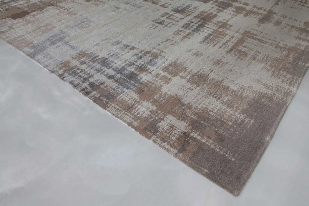Louis de Poortere atlantic ventian dust 9195 padua beige Beige Living Room Flat Weave Rug.