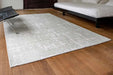 Louis de Poortere baobab structures 9198 tsingy oyster Ivory Living Room Flat Weave Rug.