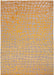 Louis de Poortere mad men dedalo 9205 yello scarab Grey, Yellow Living Room Flat Weave Rug.