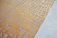 Louis de Poortere mad men dedalo 9205 yello scarab Grey, Yellow Living Room Flat Weave Rug.