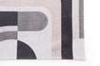 Louis de Poortere module nuance 9206 saxon beige Grey, Beige, Multicoloured Living Room Geometric Rug.