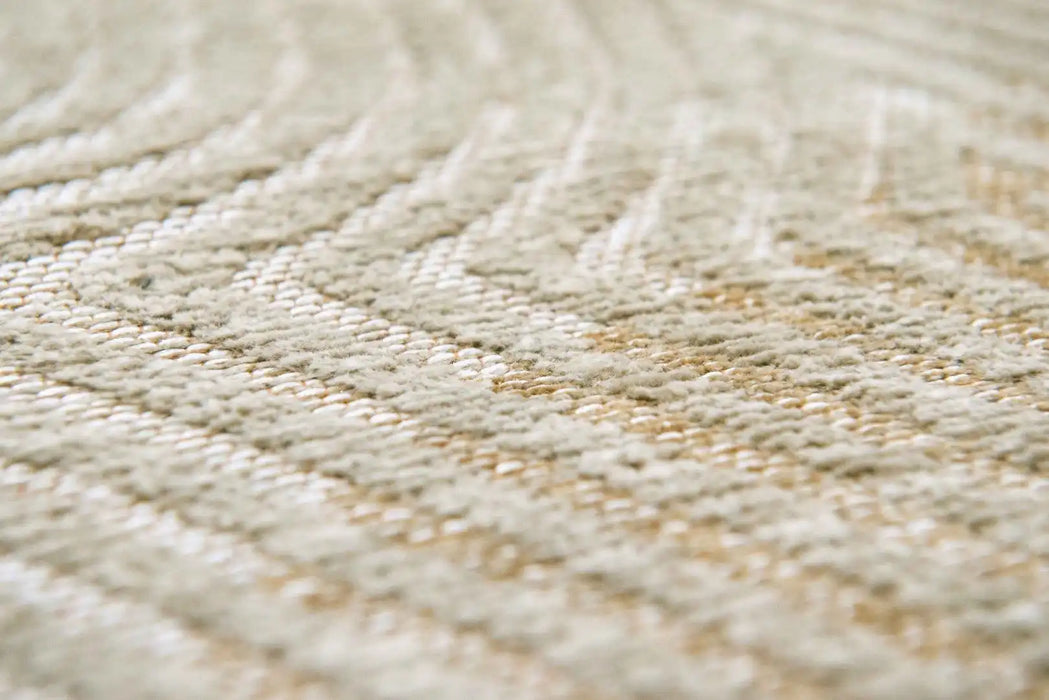 Louis de Poortere coral meditation 9229 shell beige Beige Living Room Striped Rug.