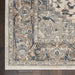Nourison quarry qua05 ivory grey Grey, Ivory Living Room Moroccan Rug.