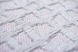 Louis de Poortere trammel structures 9246 willow white Ivory Living Room Striped Rug.