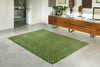 Louis de Poortere trammel structures 9249 alta green Green Living Room Striped Rug.