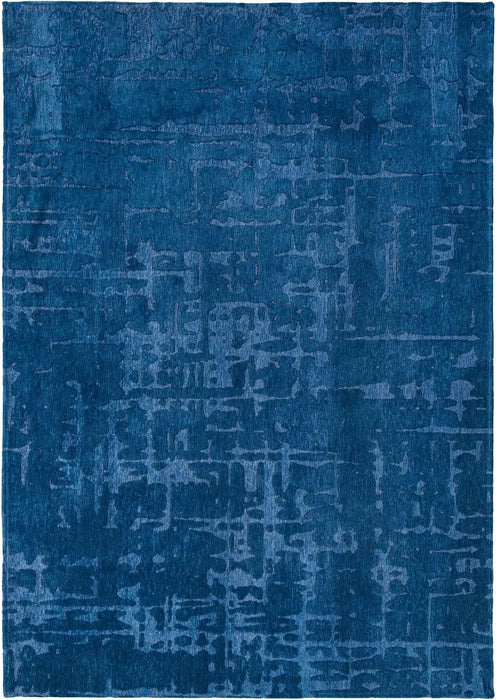 Louis de Poortere baobab structures 9250 suarez blue Blue Living Room Flat Weave Rug.
