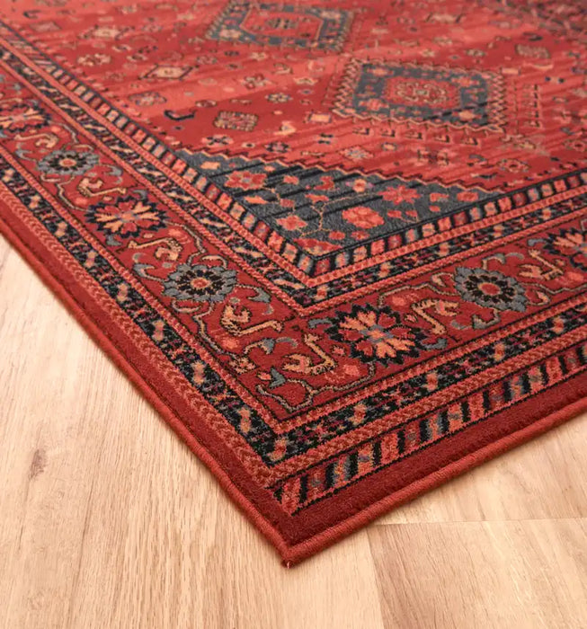 Mastercraft kashqai 4345 300 Red Living Room Wool Rug.