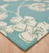 Asiatic devore matrix max12 blue Blue, Ivory  Wool Rug.