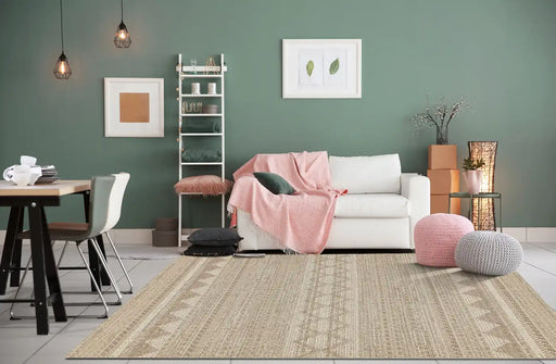 Asiatic varanda va02 beige diamond Beige Living Room Geometric Rug.
