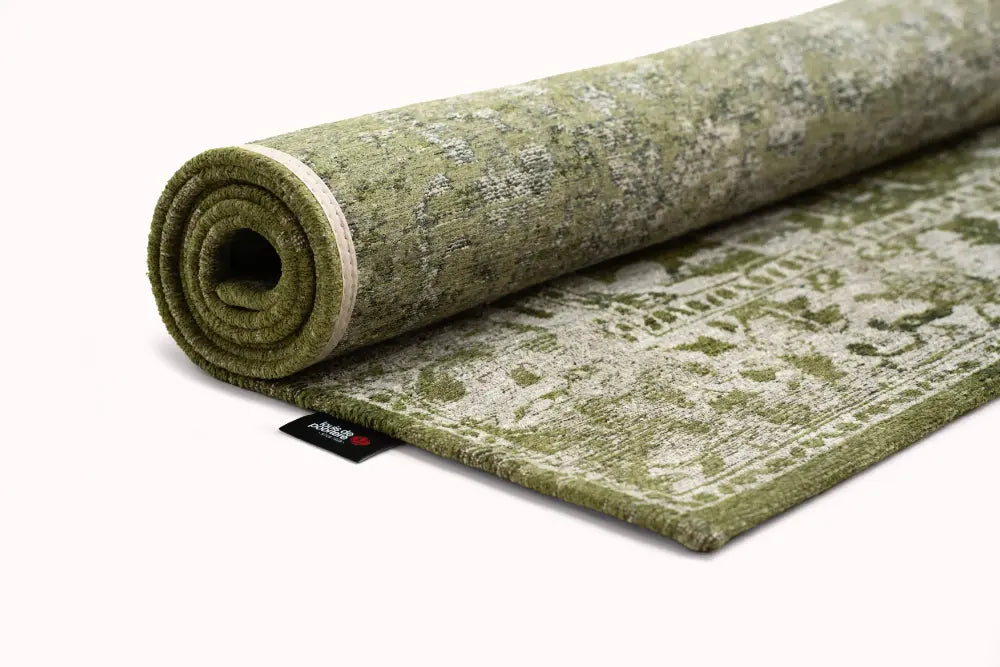 Antiquarian Tabriz Olive Wood 9645Washable Rug
