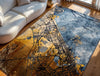 Cities Dubai Gold Sea 9698Washable Rug