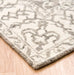 Asiatic bronte silver cream Grey, Ivory Living Room Wool Rug.