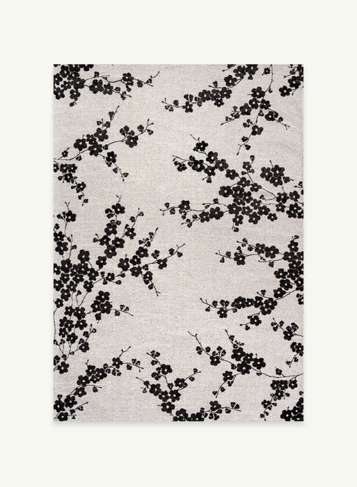 Sakura Night Snow 9835 Washable Rug