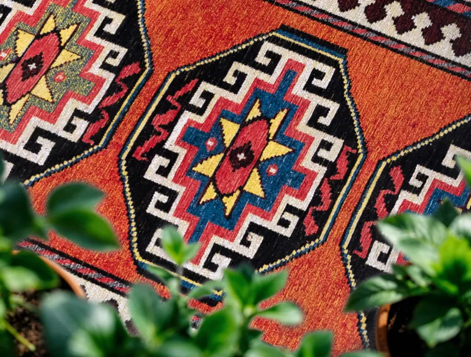 Antiquarian Antalia Red Mix 9844Washable Rug