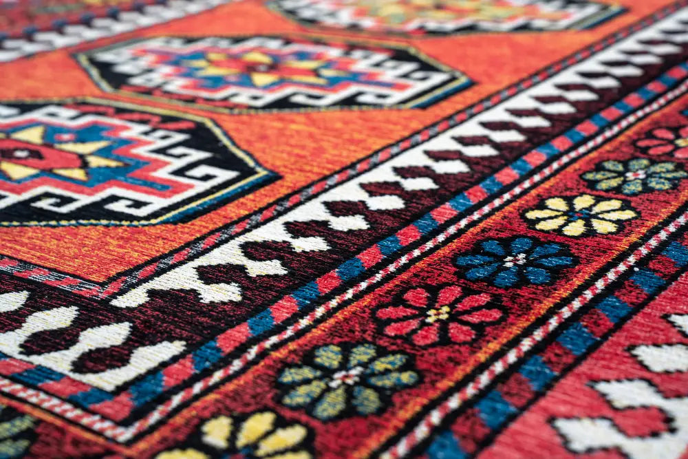 Antiquarian Antalia Red Mix 9844Washable Rug