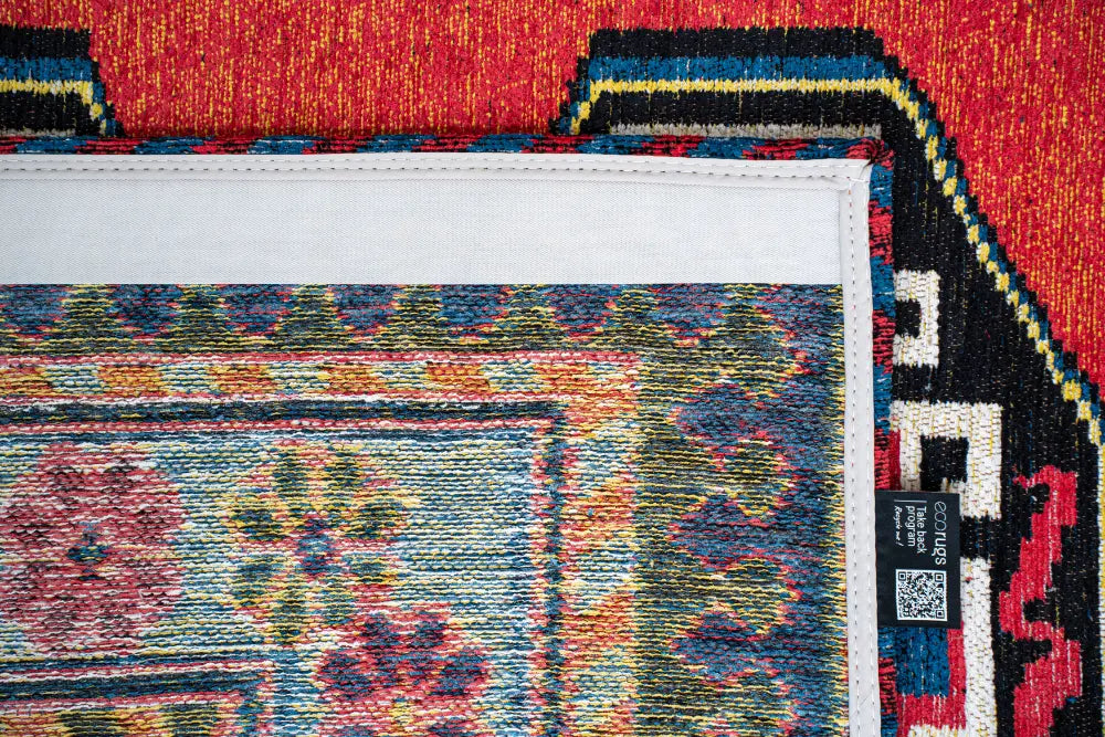 Antiquarian Antalia Red Mix 9844Washable Rug