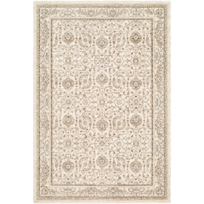 Arda Vintage Brown Grey Taupe Traditional Boho Fringe Living Dining Bedroom ACZ2301 Rug