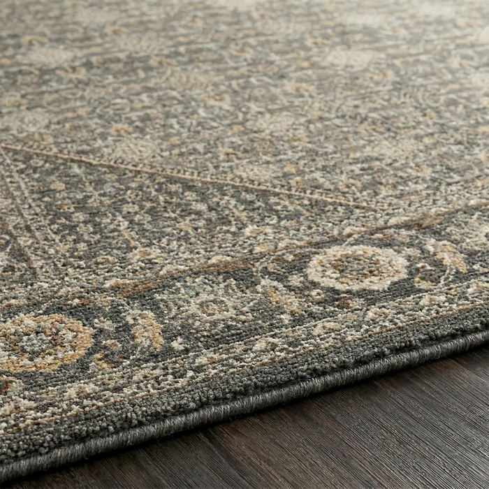 Arda Vintage Green Blue Brown Traditional Boho Fringe Living Dining Bedroom ACZ2314 Rug