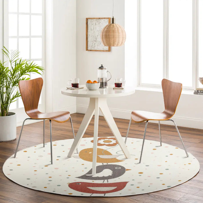 PIOUPIOU Kids Modern Yellow/Blue/Brown Bedroom Rug Multicolour