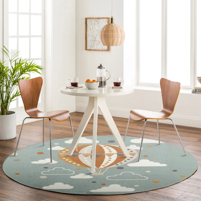 MONTY Kids Modern Multicolour/Blue Bedroom Rug Multicolour