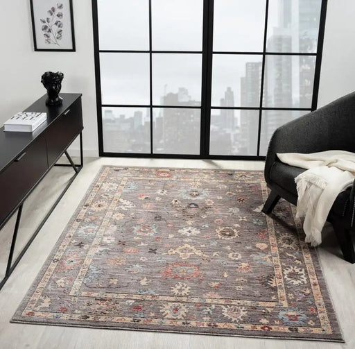 Prestige alia 428gl grey Grey Living Room  Rug.