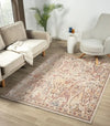 Prestige alia 697gc beige rose Beige, Pink Living Room  Rug.